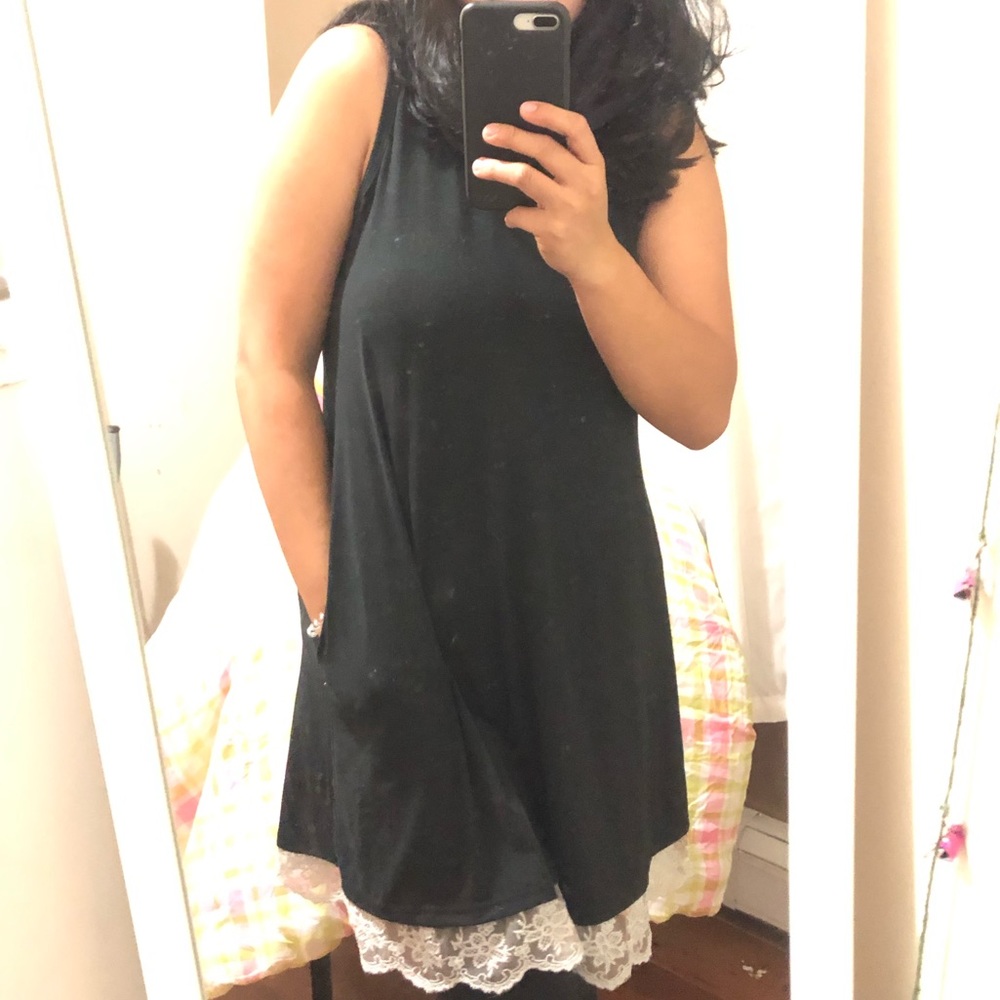Vintage Look Black Lace Dress